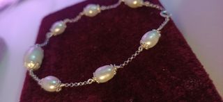 Bracciale perle argento