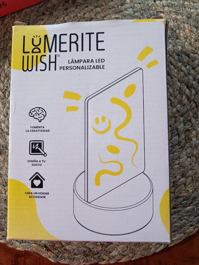 Lámpara LED pizarra personalizable usb