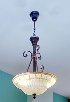 Lámpara colgante forja - marrón