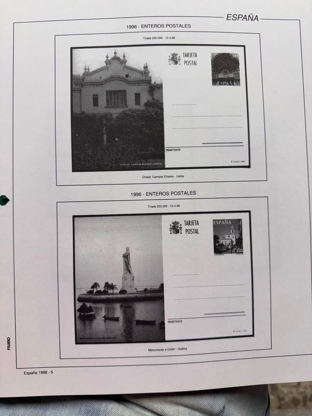 Álbum Sellos España 1996-2000