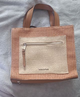 Bolso Paco Martinez rafia marrón