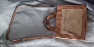 Bolso Paco Martinez rafia marrón