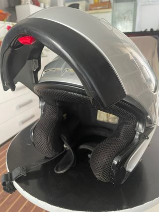 Casco moto HJK modular gris
