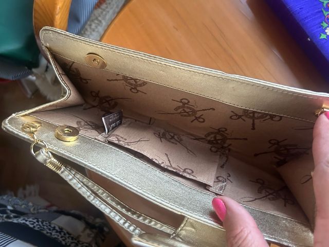 Bolsos fiesta: morado y plata