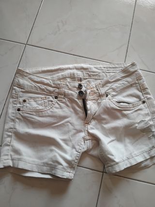 Shorts donna estivi bianchi e beige tg S