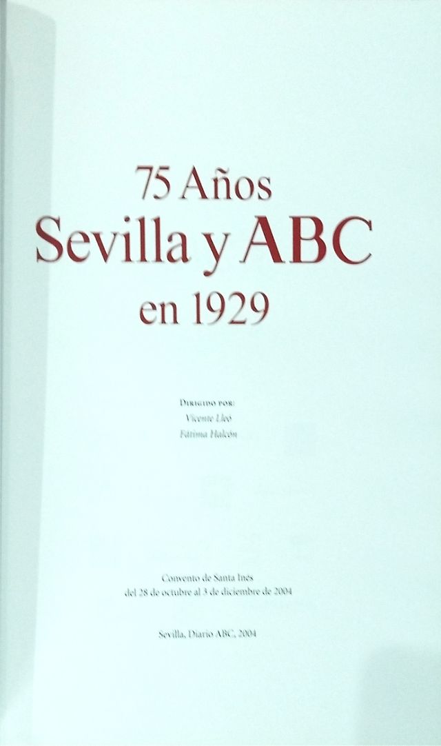 75 años Sevilla y ABC en 1929