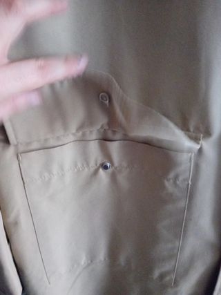 Gabardina larga beige