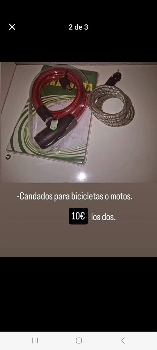 Candados bici/moto - 2uds