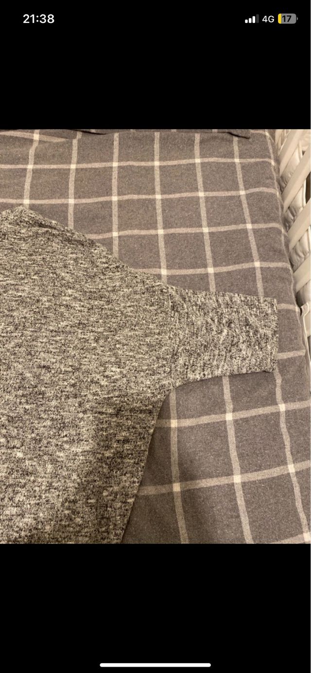 Vestido jersey gris mujer