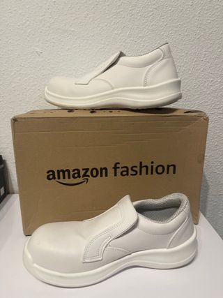 Zapatos seguridad blancos trabajo