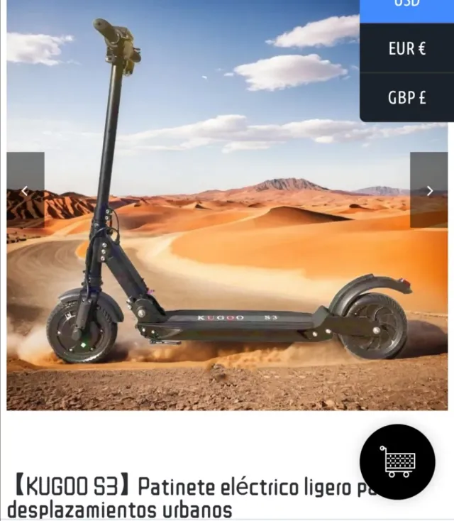 Patinete eléctrico Kugoo S3
