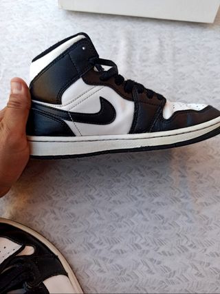 Nike Air Jordan 1 Mid 36,5 - Bianche e Nere