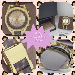 Reloj Michael Kors dorado y marrón
