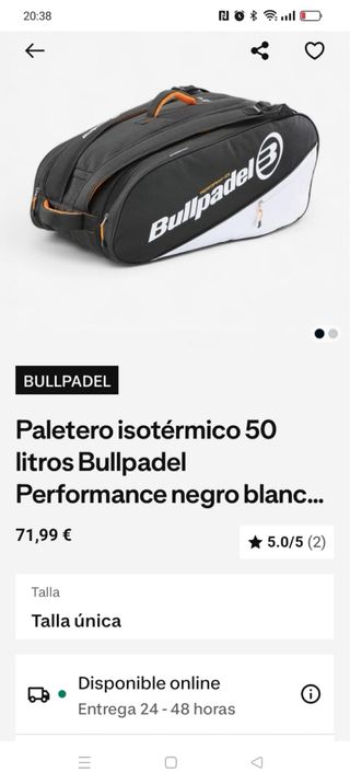 Paletero Bullpadel Performance
