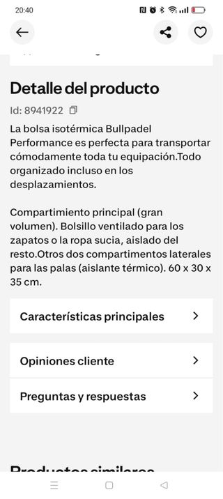 Paletero Bullpadel Performance