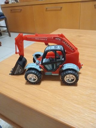 Escavatore giocattolo rosso