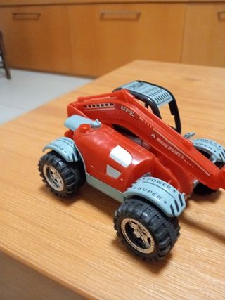 Escavatore giocattolo rosso