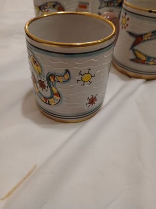 Servizio Deruta: brocca e 6 tazze