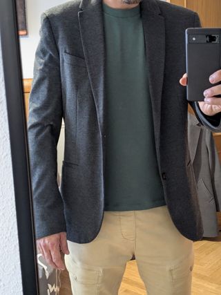 Americana gris - Blazer gris oscuro