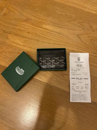 Tarjetero Goyard Negro - Piel