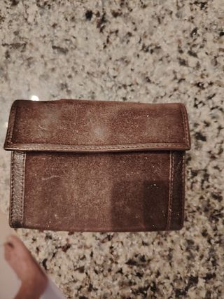 Cartera Piel Vintage Marrón