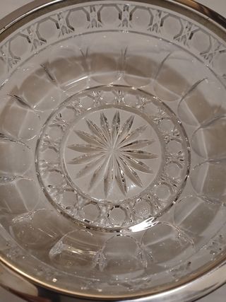 Portacaramelle vetro decorato