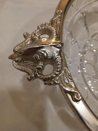 Portacaramelle vetro decorato