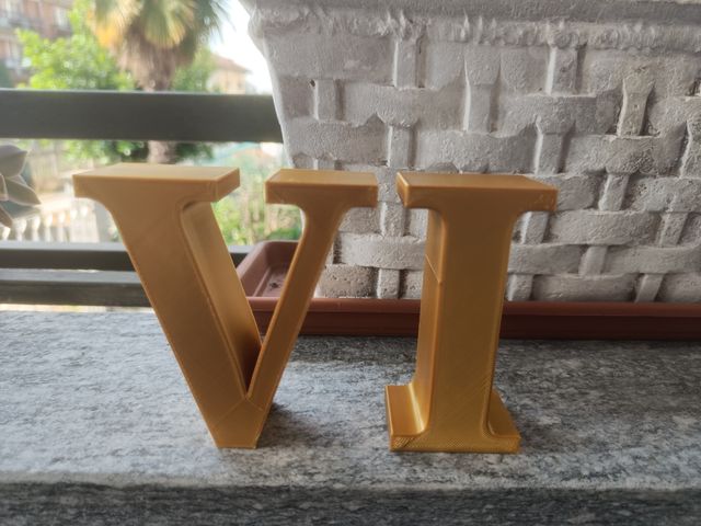 Lettere numeri  3D 10 cm