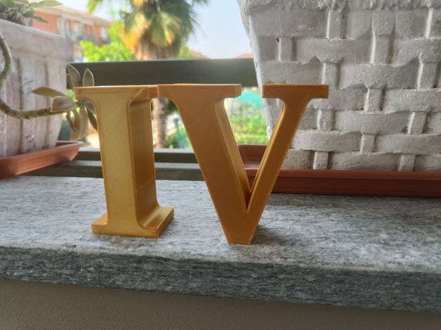 Lettere numeri  3D 10 cm