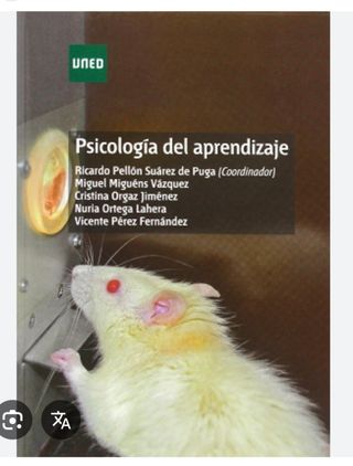Libro Psicología del Aprendizaje, uned