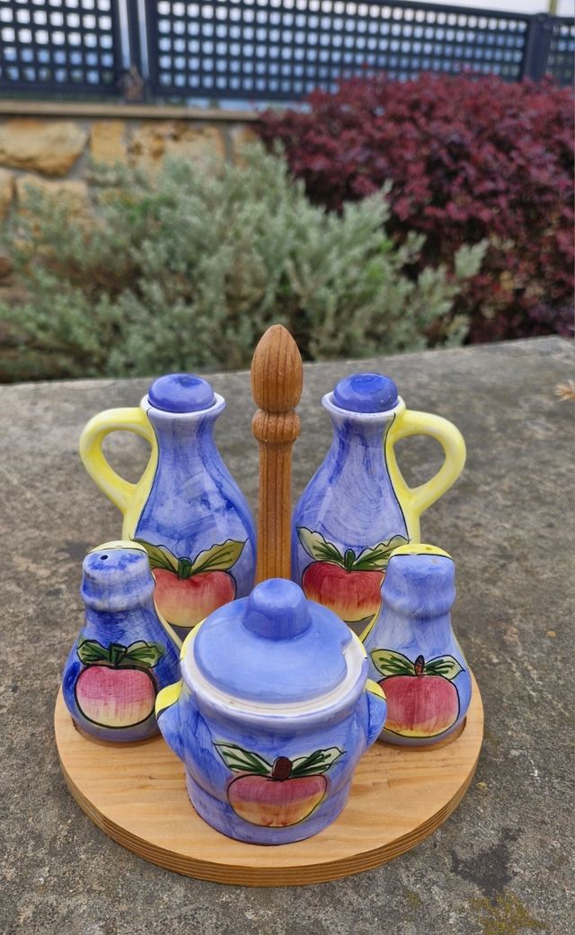 Juego condimentos cerámica para cocina
