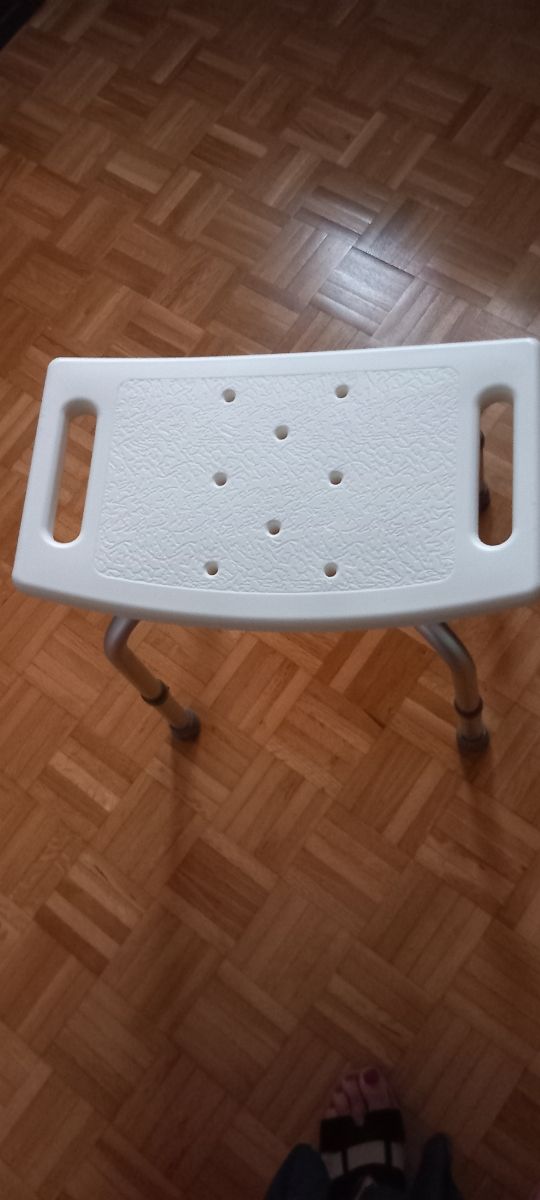 Banco ducha geriátrico blanco