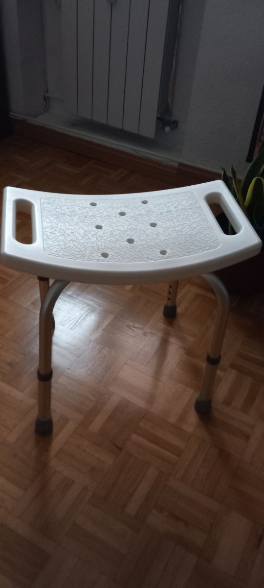 Banco ducha geriátrico blanco