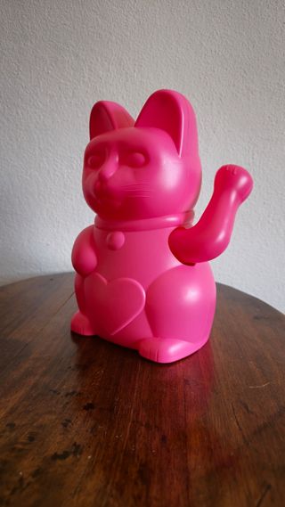 Gato da Sorte Rosa - Maneki-neko