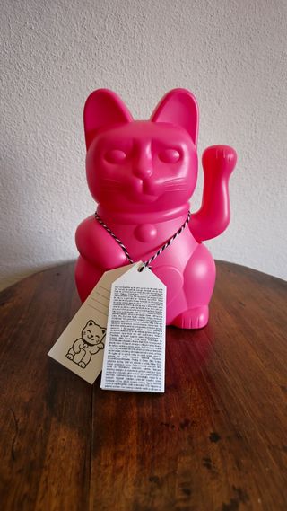 Gato da Sorte Rosa - Maneki-neko