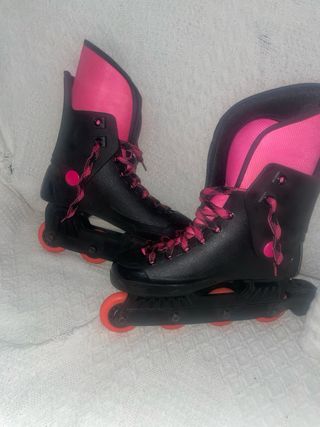 Patines en línea infantiles rosa-negro