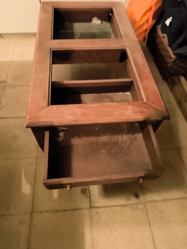 Mesa centro madera hecha a mano