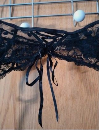 Liguero negro encaje