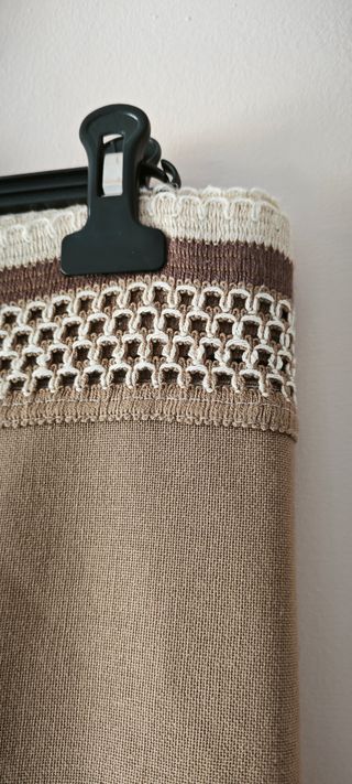 Tovaglia Beige e Marrone 125x160cm