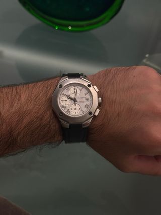 Reloj cronógrafo hombre plata