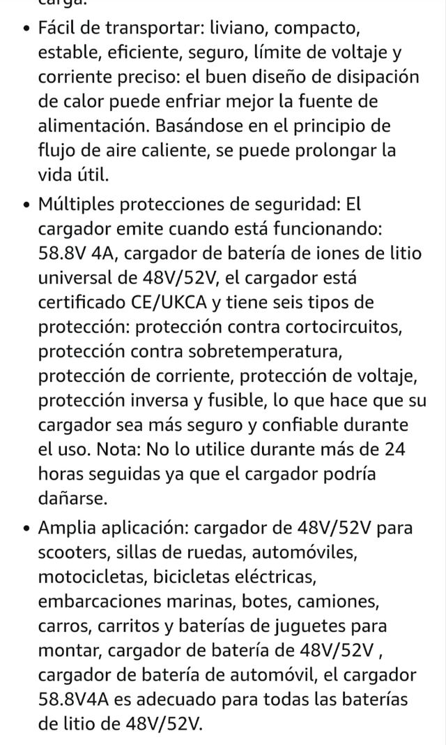 Cargador rápido 58.8v - YZPOWER