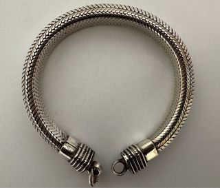 ENORME PULSERA DE PLATA 925 MACIZA 83,4gr 20cm NEW
