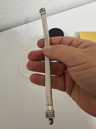 ENORME PULSERA DE PLATA 925 MACIZA 83,4gr 20cm NEW