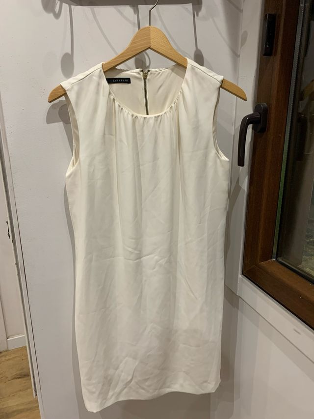 Vestido Zara blanco - Talla L