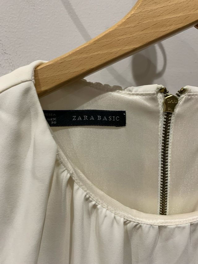 Vestido Zara blanco - Talla L
