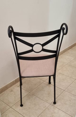 8 sillas forja metal - beige(Muy buen estado)