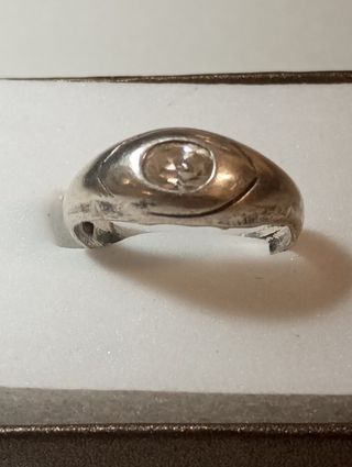 Anillo plata solitario