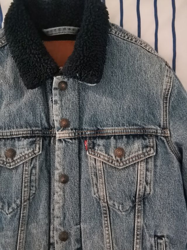 Chaqueta Levis borrego azul