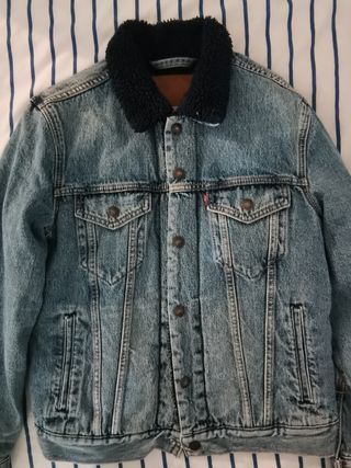 Chaqueta Levis borrego azul