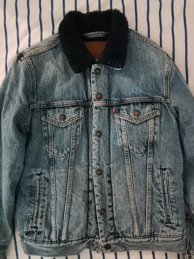 Chaqueta Levis borrego azul